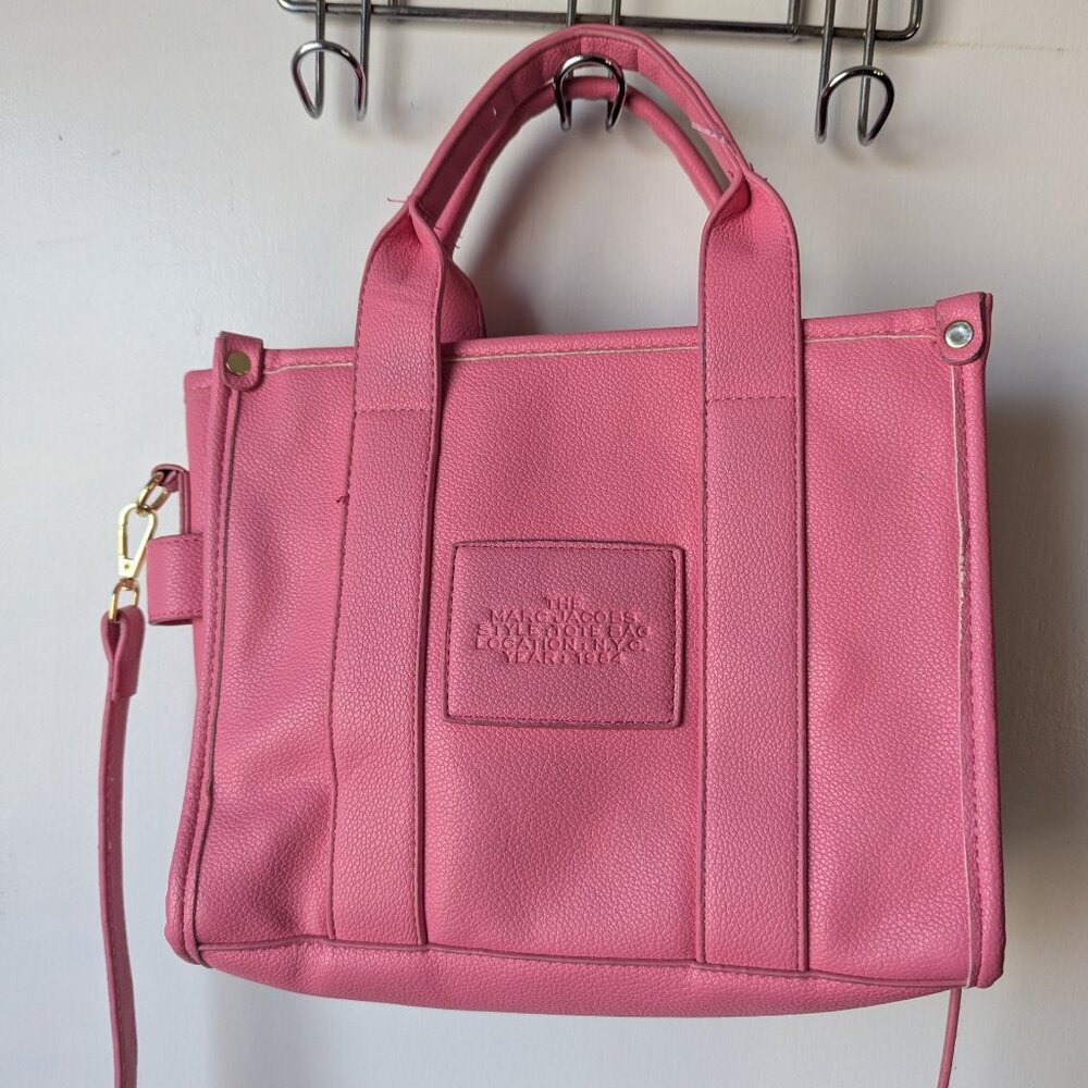 Marc Jacobs The Tote Bag Pink Handbag Purse - Picture 8 of 12